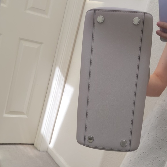 Michael Kors Large Ciara Leather Satchel Cement - Picture 8 of 8